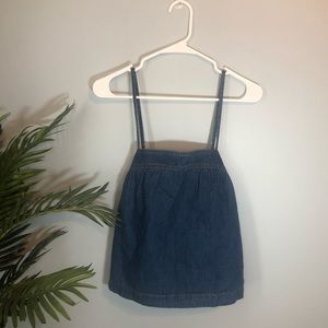 Madewell Denim Convertible Tie-Back Top